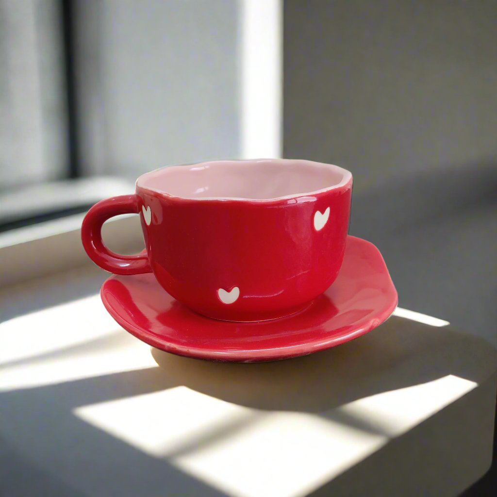 Sweetheart Cappuccino Mug & Saucer