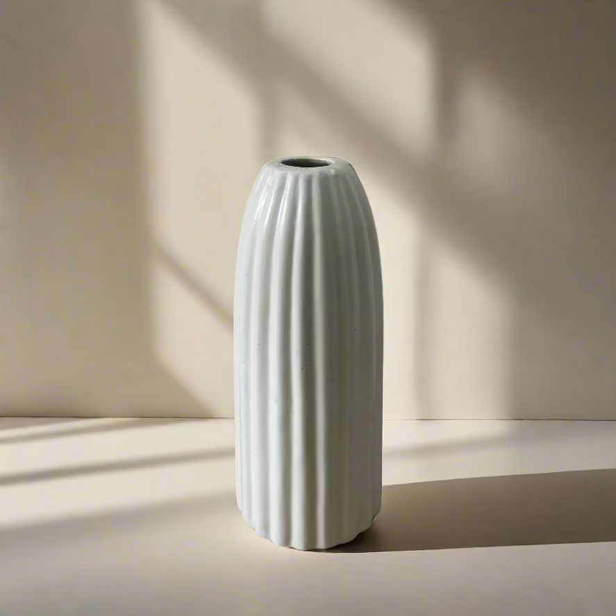 Ribbed Vase