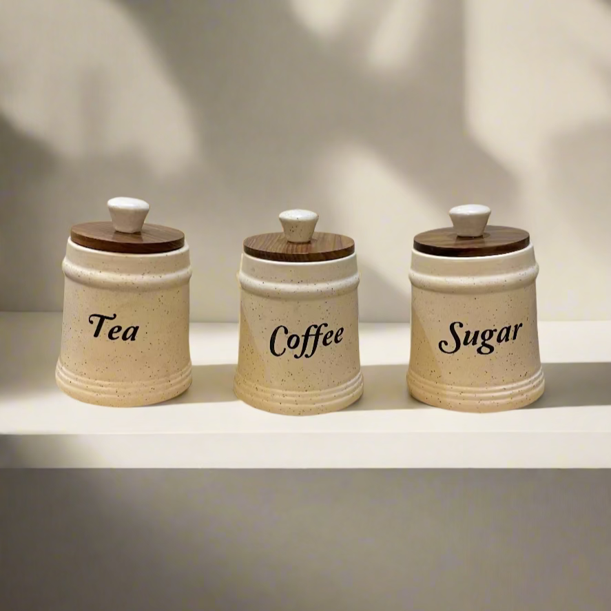 Tea-Coffee-Sugar Jar Set