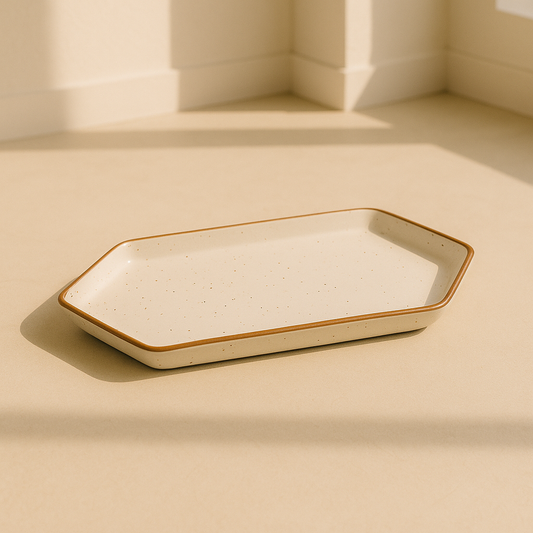 Classic Ivory Hexagon Platter