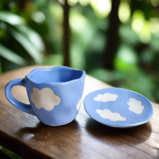 Cloud Mug & Saucer