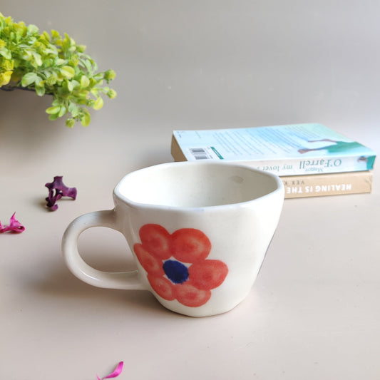 Orange & Blue Daisy Mug