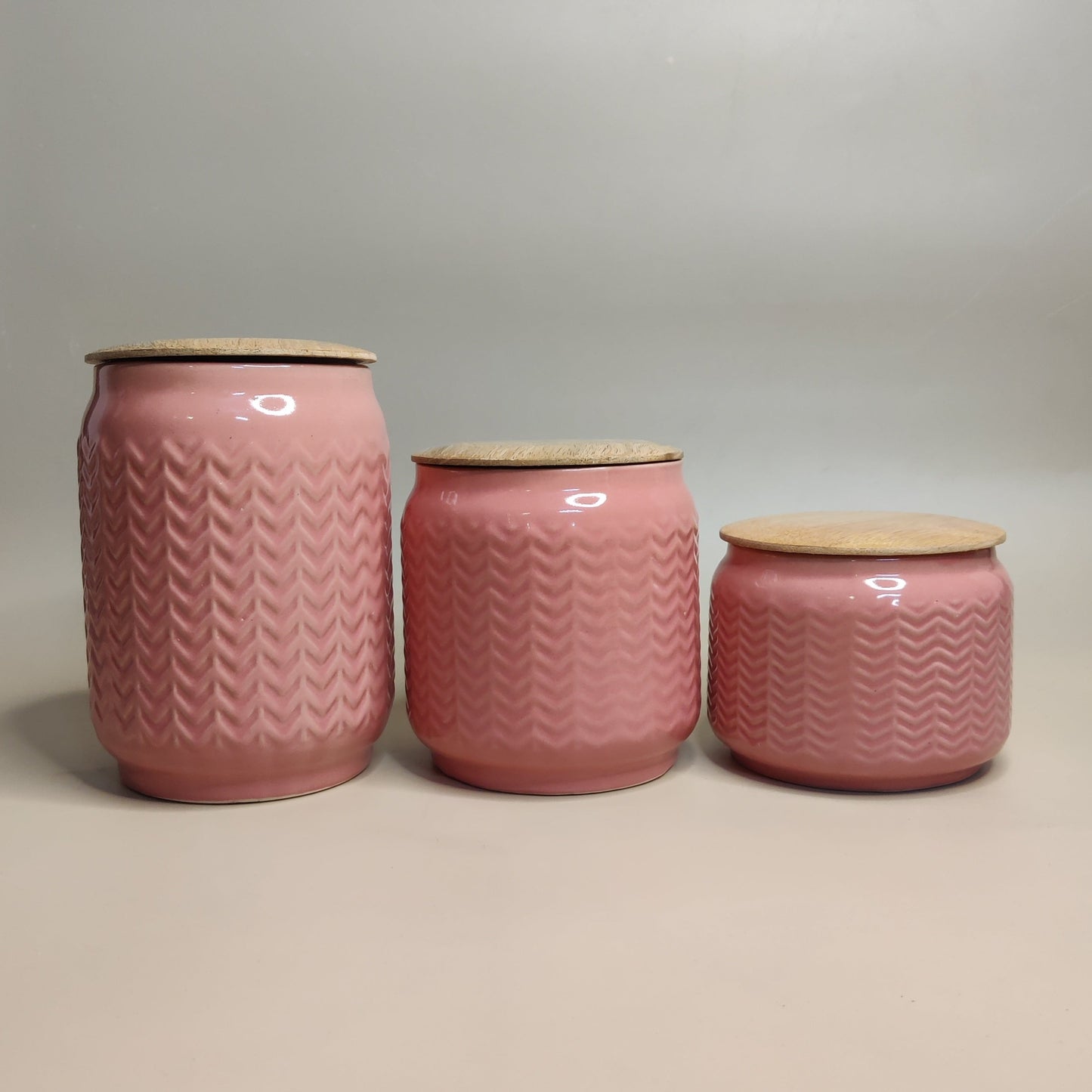 Set of 3 Airtight Storage Jars