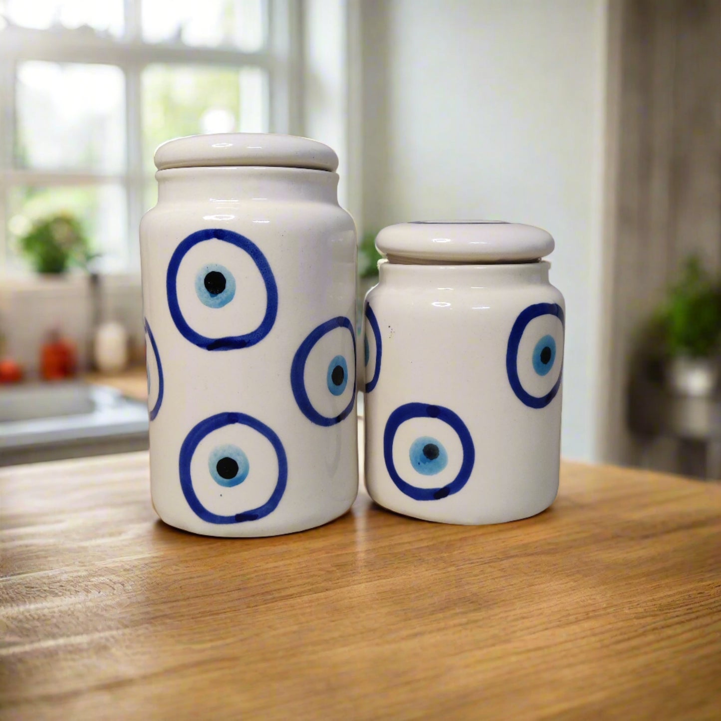 Evil Eye Storage Jar