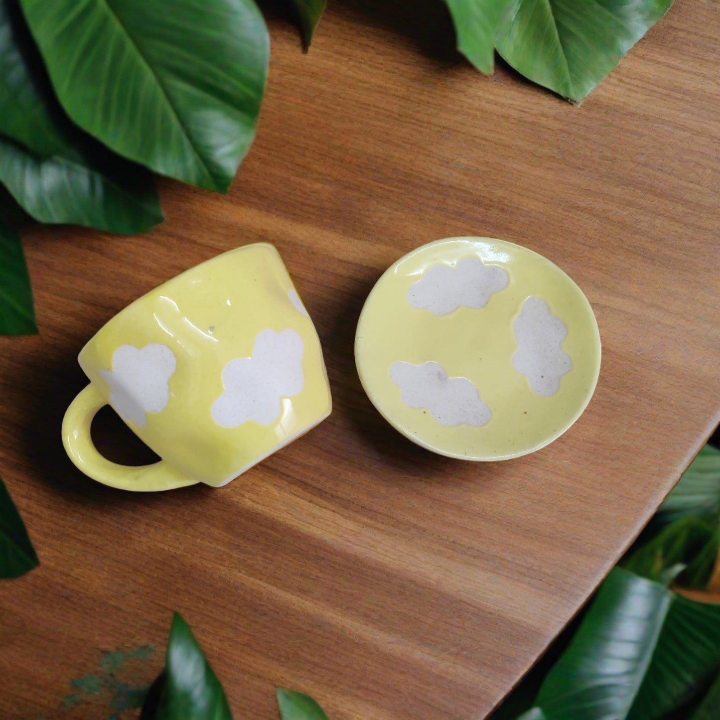 Cloud Mug & Saucer