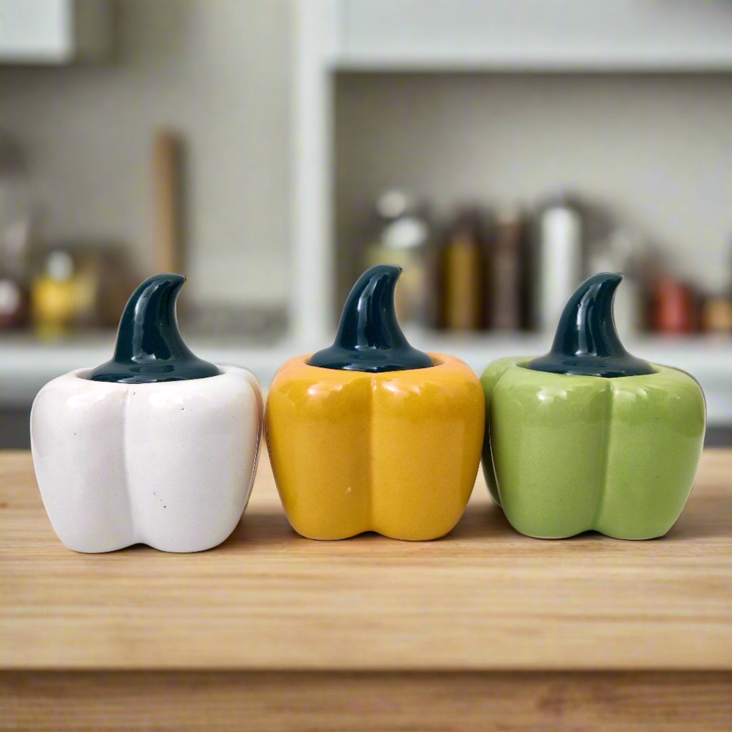 Capsicum Storage Jars (Set of 3)