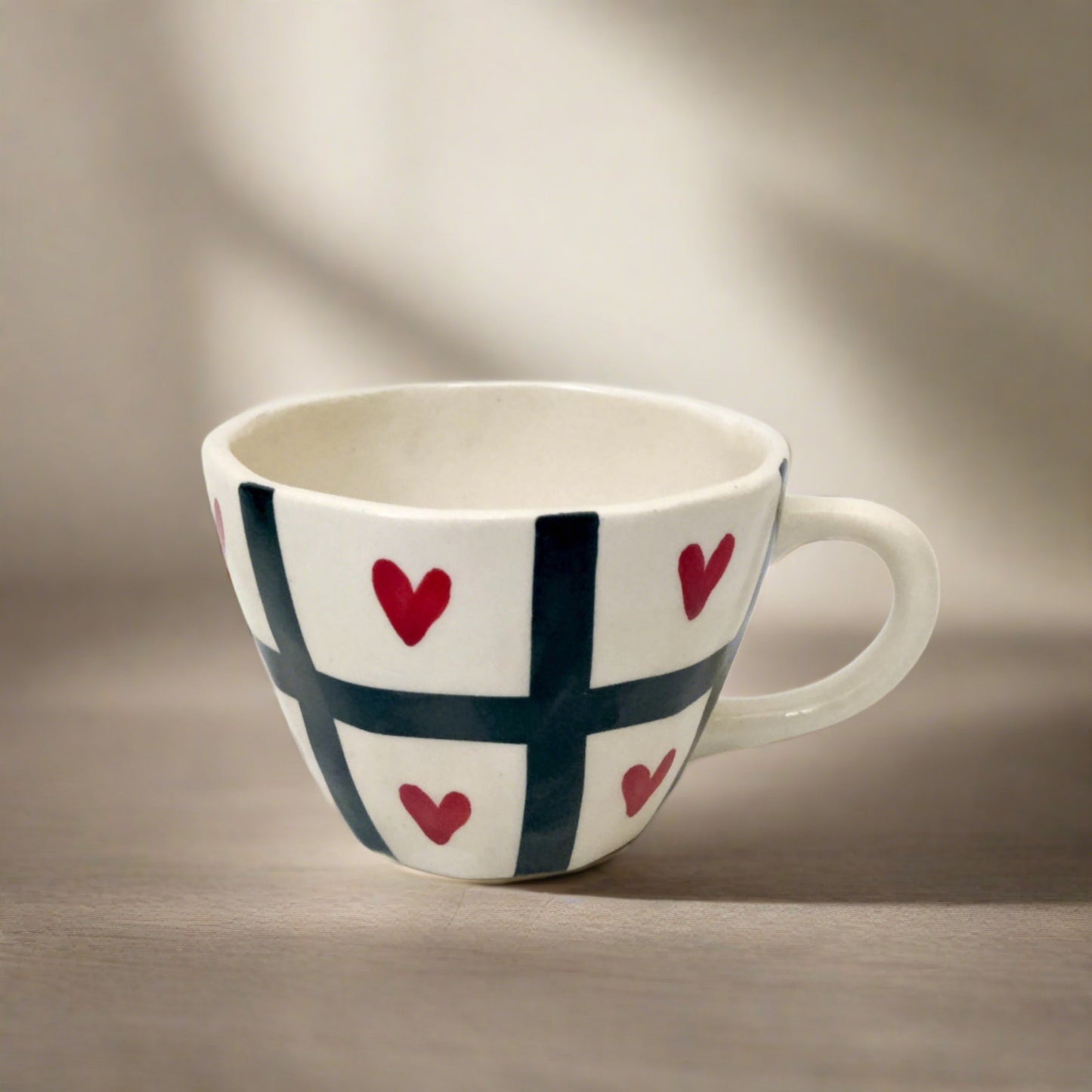 Checkered Heart Mug