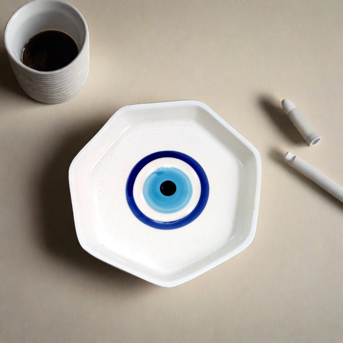 Evil Eye Snack Plate/Trinklet Tray