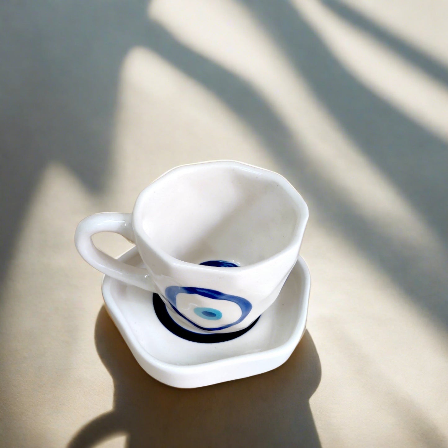 Evil Eye Mug & Saucer