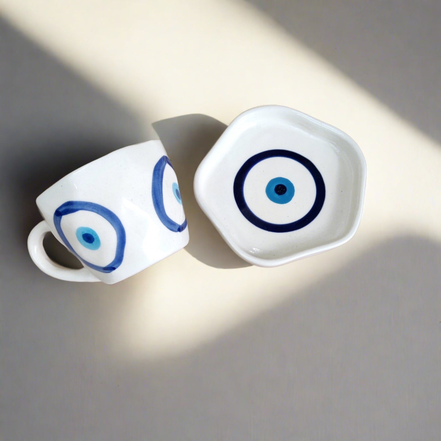 Evil Eye Mug & Saucer