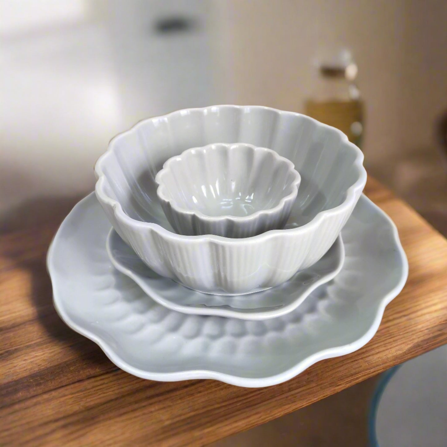 Grey Grace Dinner Set