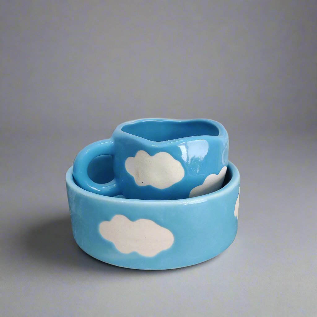 Cloud Mug & Snack Bowl