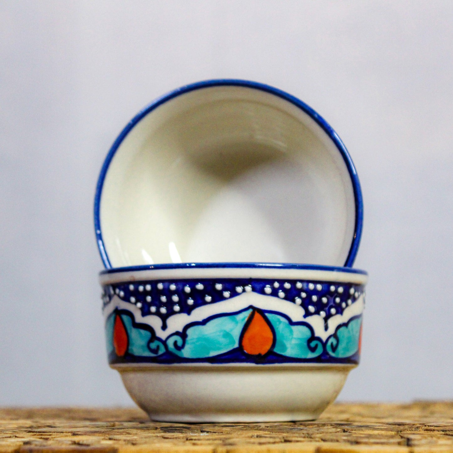 Blue Moroccan Art Soup Bowl