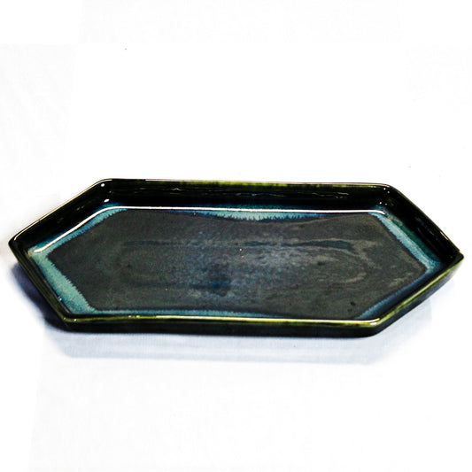 Teal Hexagon Platter