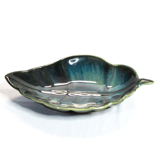 Teal Leaf Serving Platter