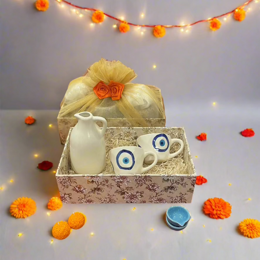 Jug Vase with Evil Eye Combo Diwali Hamper