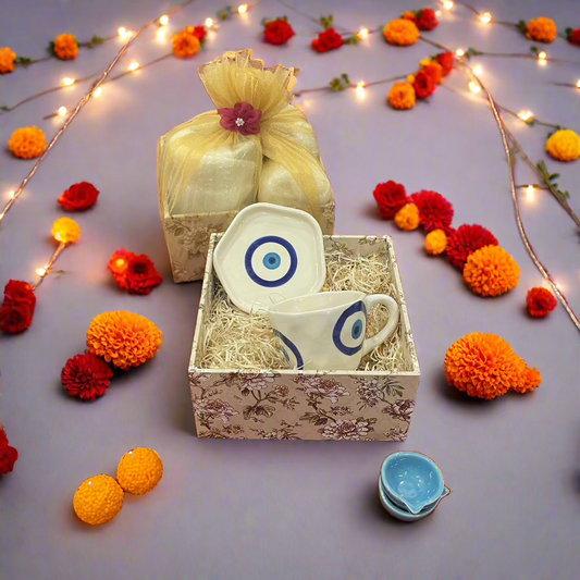 Evil Eye Mug & Saucer Diwali Hamper