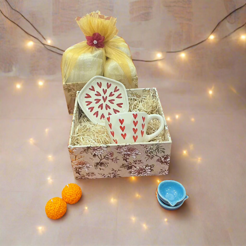 All Heart Mug & Saucer Diwali Hamper