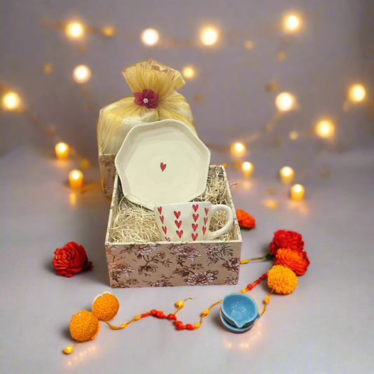 All Heart Mug & Snack Plate Diwali Hamper