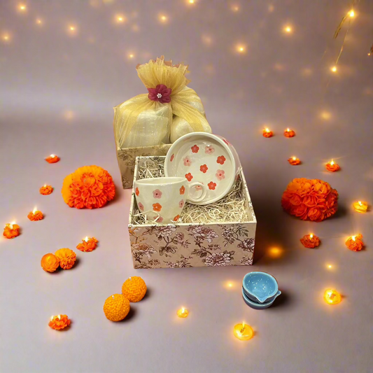 Blossom Mug & Snack Bowl Diwali Hamper