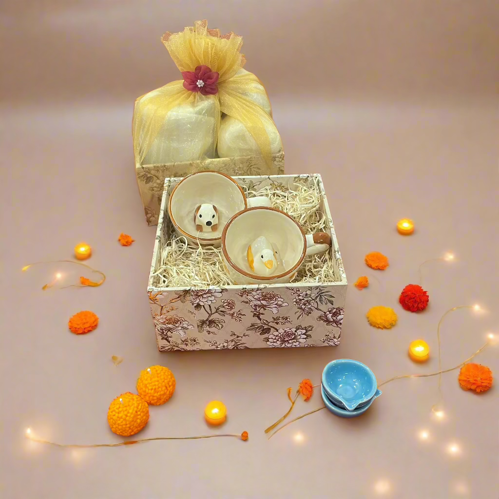 Pupper & Duck Mug Combo Diwali Hamper