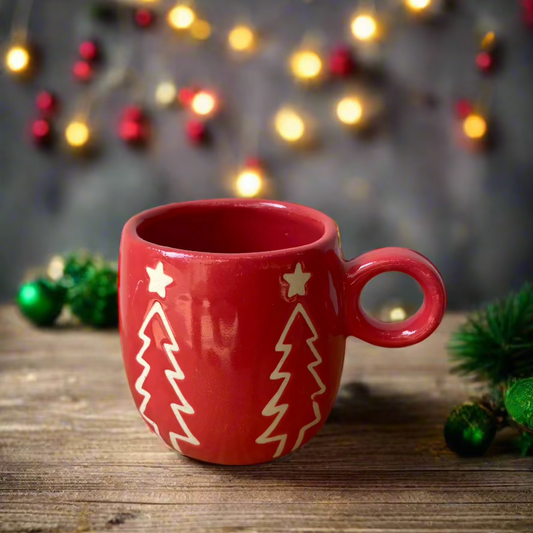 Christmas Tree Mug (Red)