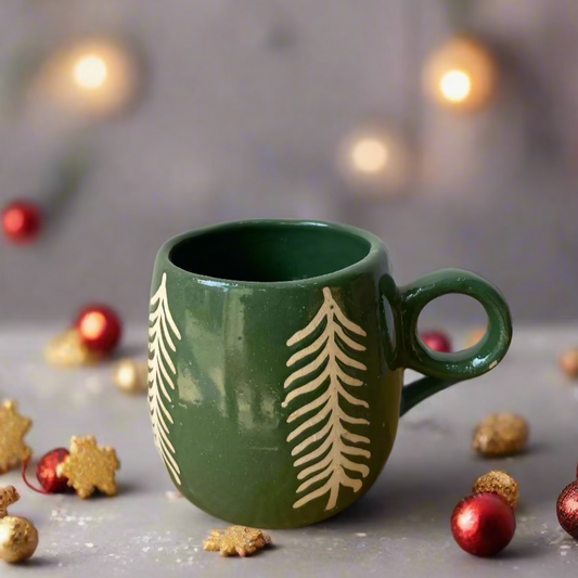 Christmas Pine Mug (Green)