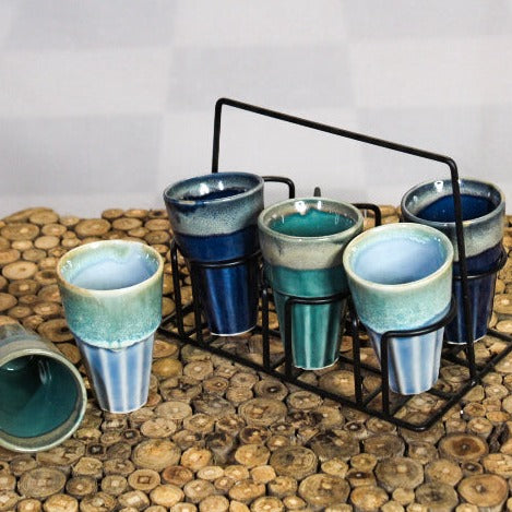 Tapri Kulhad Chai Cups with Stand