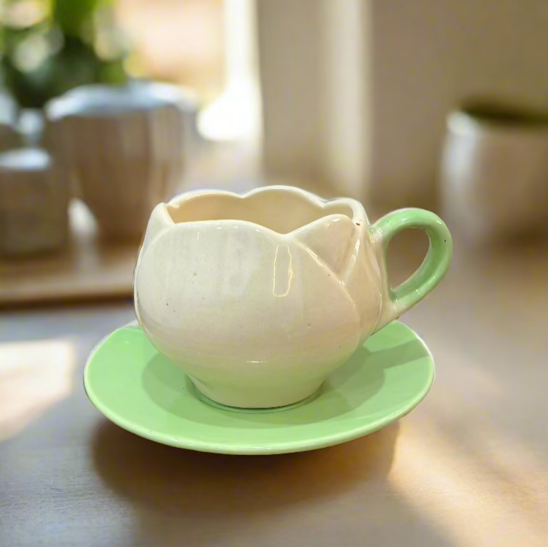 Tulip Mug & Saucer