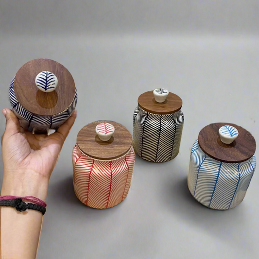 Chevron Airtight Storage Jars Combo