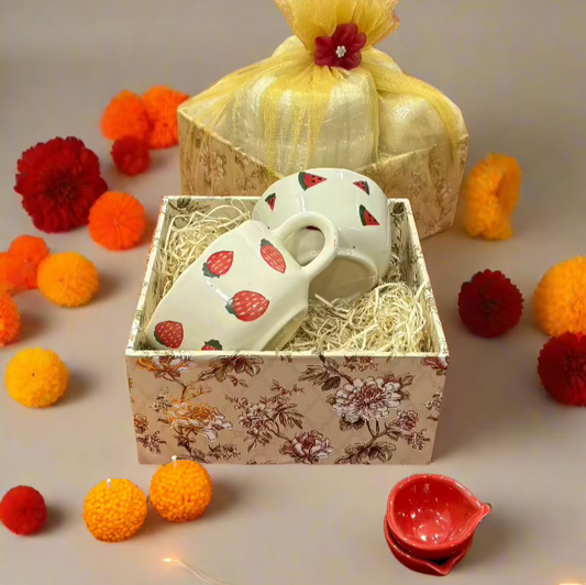 Cute Cappuccino Mugs Combo Diwali Hamper