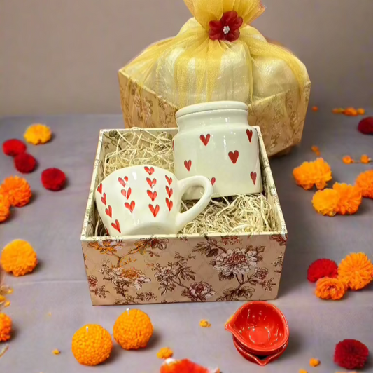 All Hearts Mug & Jar Combo Diwali Hamper