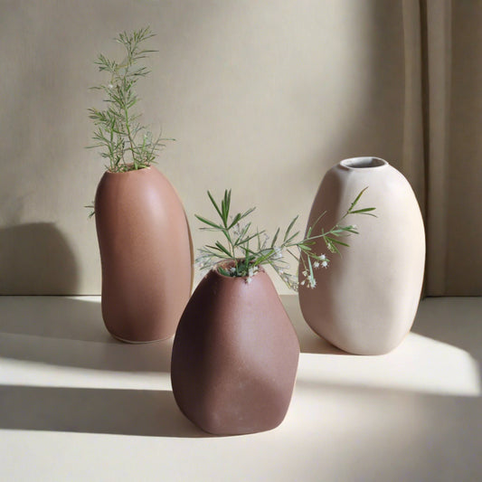 The Trio- Ceramic Vase set