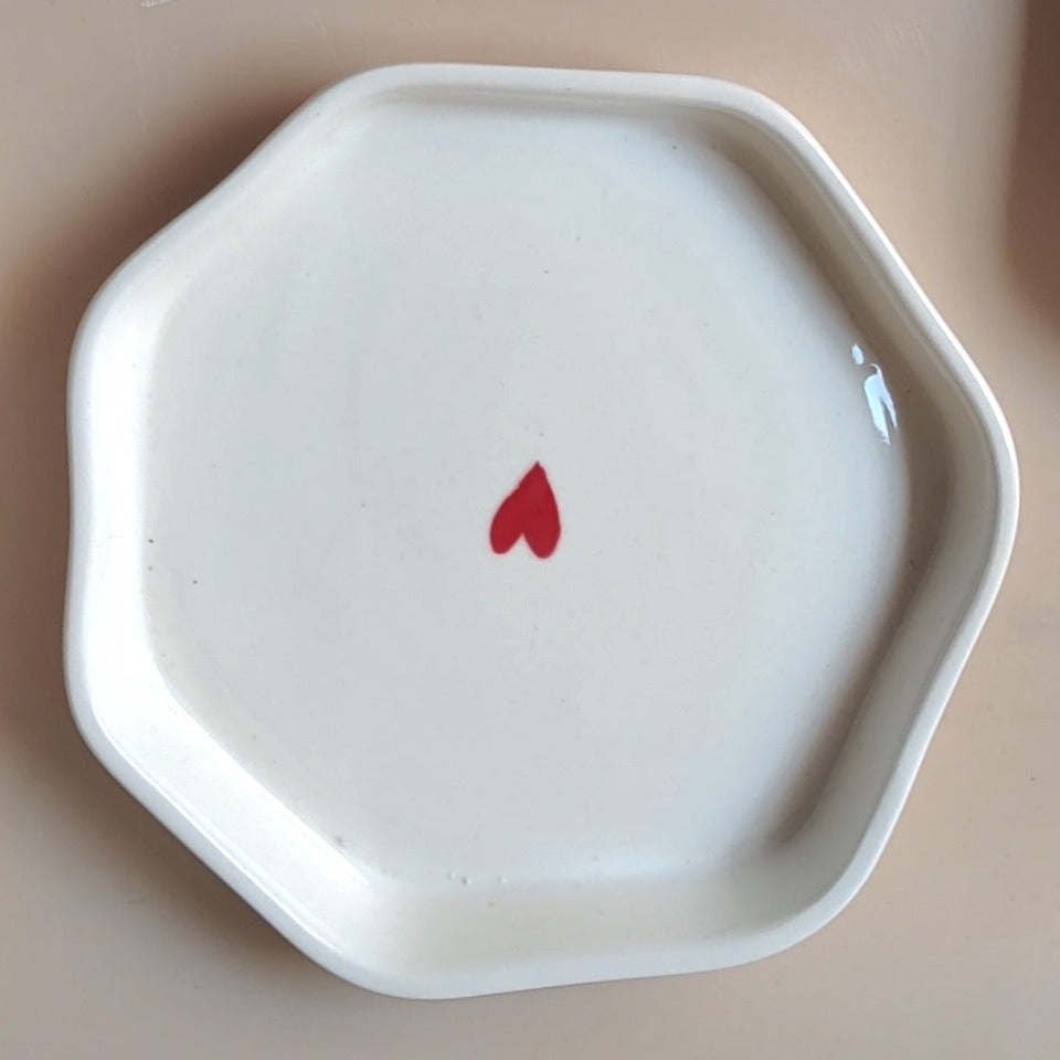 Heart Snack Plate/Trinklet Tray